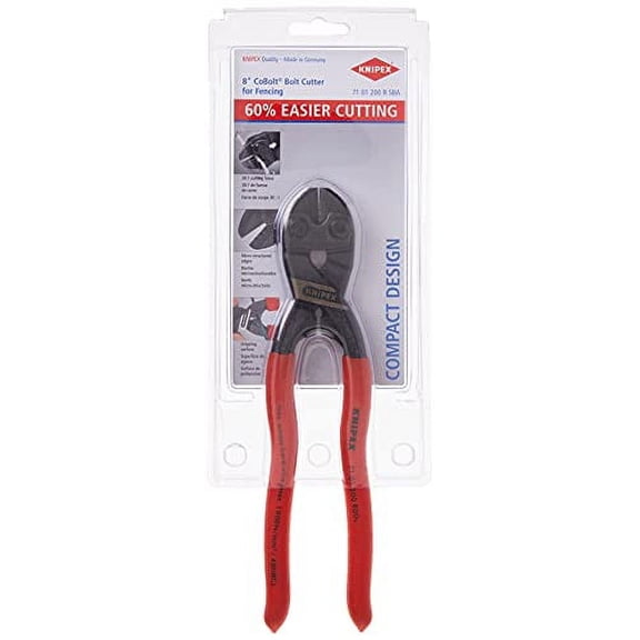 Knipex 71 01 200 R SBA High Leverage CoBolt Cutters, Fencing Cutter