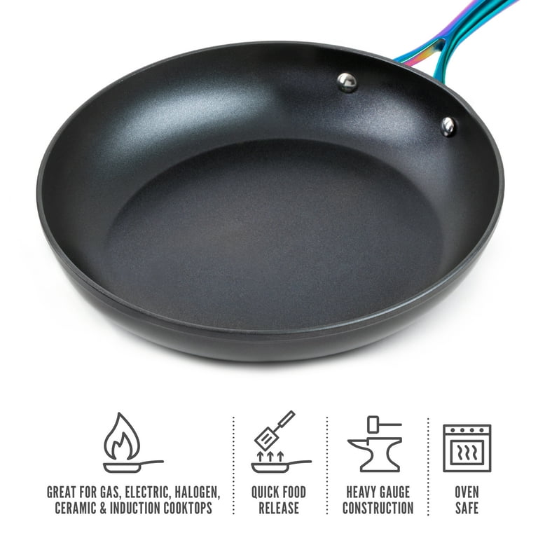 Thyme & Table Non-Stick 12 Rainbow Fry Pan with Stainless Steel Induction  Base