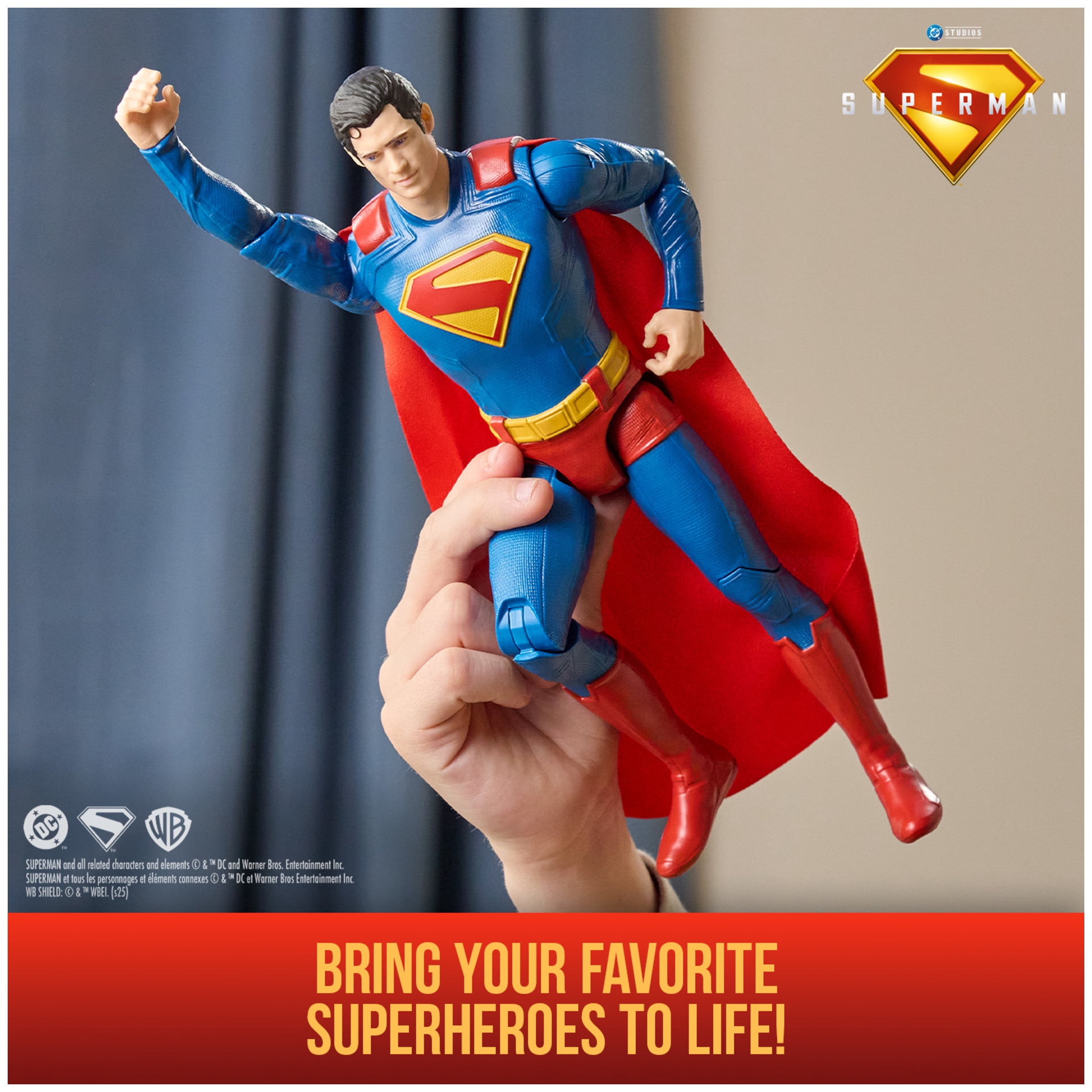 DC Comics SUPERMAN, 12-inch Superhero Action Figure, for Ages 4 & up