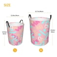 thumbnail image 3 of ZICANCN Laundry Basket Organizer, Smiling Face Graffiti Pattern Collapsible Hamper for Bathroom Bedroom Laundry Room, Small Size, 3 of 7