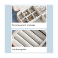 thumbnail image 4 of Jewelry Box Convenient Earring Jewelry Storage Lipstick Ring Storage Box Simple Zipper Jewelry Storage Box, 4 of 5