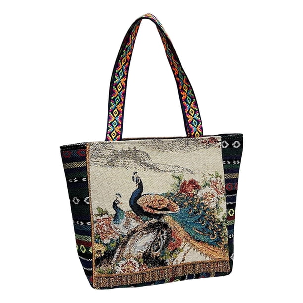 Bolso de hombro de lona para mujer Bolso de viaje de moda para mujer Bolso de viaje con cremallera informal jinwen Monedero de hombro
