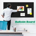 thumbnail image 6 of 12 Pack Bulletin Board Topboutique Square Felt Wall Tiles Cork Board Large Corkboards Safe Removable Adhesive Tabs Corkboard Alternative for Wall with Pushpins for Home Office,12" x 12"-Black, 6 of 8
