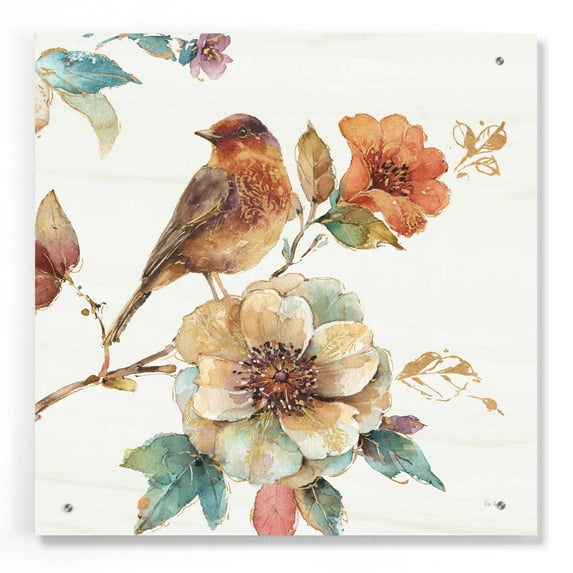 Epic Art 'Spiced Nature II Soft White' by Lisa Audit, Acrylic Glass Wall Art, 24"x24"