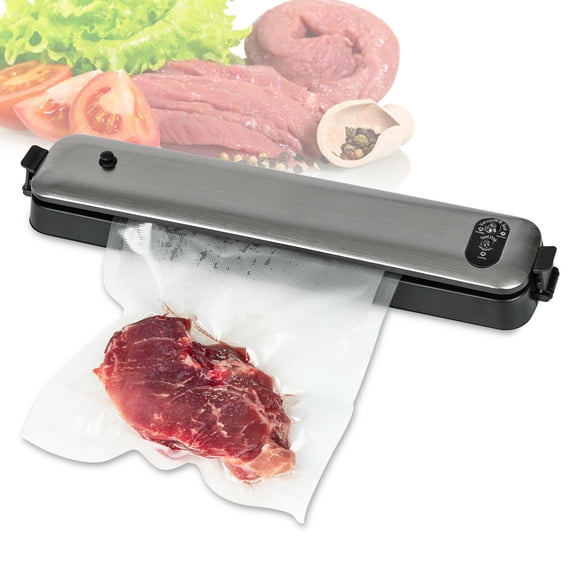Vacuum Sealer Machine Automatic Vacuum Sealing System for Food Preservation Food Sealer for Food Savers Starter Kit/Easy to Clean/Led Indicator Lights/Compact Design/Dry&Moist Food Model(&15pcs Bags)