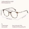 thumbnail image 3 of Gafas Gaoye, retro, redondas, que bloquean la luz azul, 3 of 7