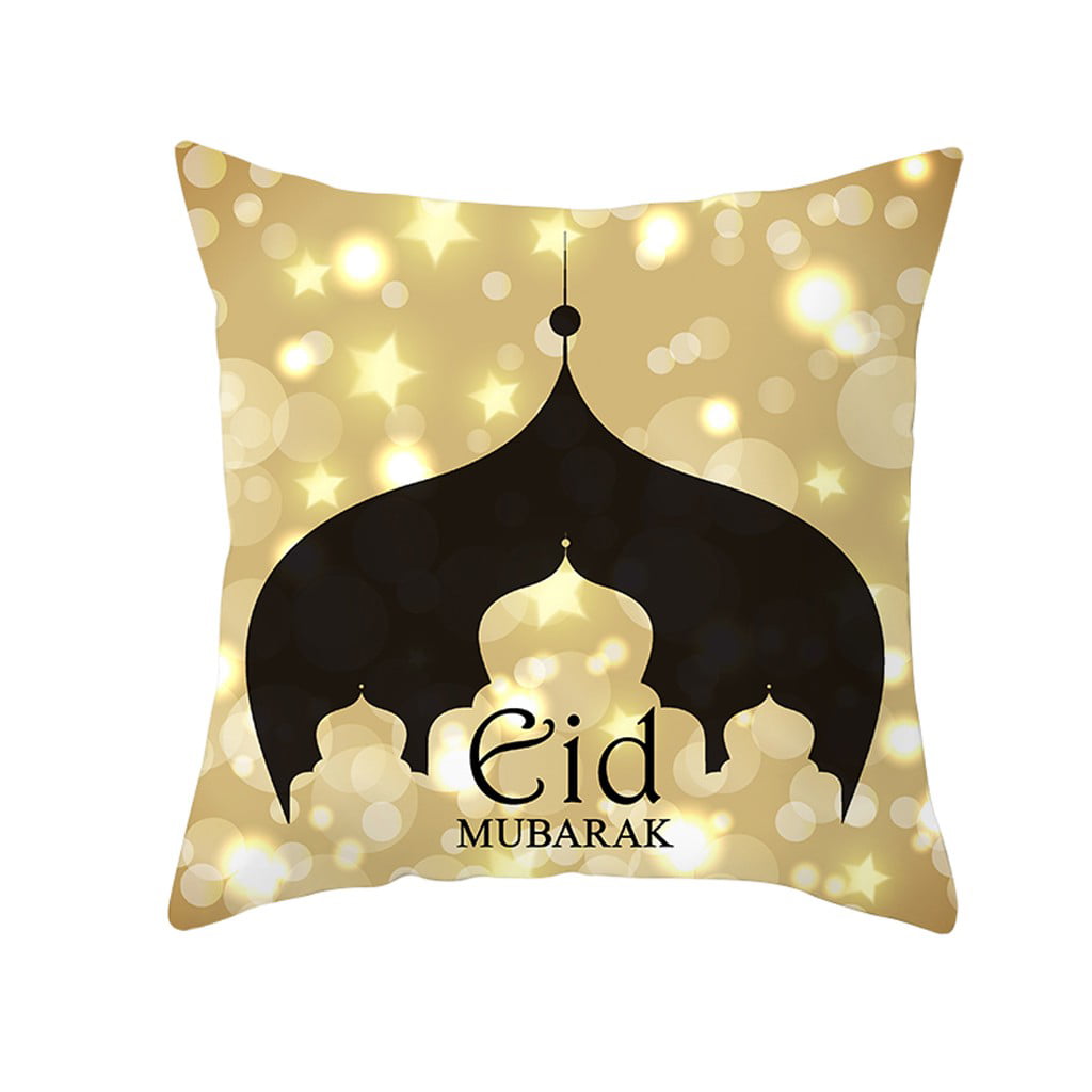 38 Style Eid Mubarak Ramadan Sofa Cushion Cover Throw Pillow Cover Islam Decor 