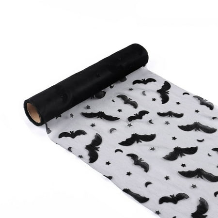 

Akhfrdv Halloween Decorations Clearance Event & Party Halloween Bat Yarn Roll Meal Mat Festival Gathering Table Decoration Net Cloth Table Cloth Table Flag