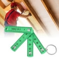 thumbnail image 3 of Foldable Ruler, 2Pcs Premium ABS Folding Ruler Portable 0.5m Foldable Ruler with Key  for Carpentry Laying Tiles Woodworking Ruler Folding Meter Stick, 3 of 8