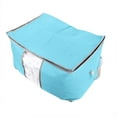 thumbnail image 2 of Large Closet Organizer Clothes Sweater Storage Bin Bag Non-Woven Fabric, Blue, 2 of 3