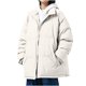 thumbnail image 2 of Parkas de manga larga de moda para mujer, chaqueta tipo cárdigan con cuello alto liso, abrigo acolchado para mujer, 2 of 4