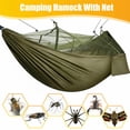 thumbnail image 6 of Camping Hammock with Mosquito Net Double & Single Portable Hammocks Parachute with Tree Straps for Outdoor Trips, Green, 6 of 8