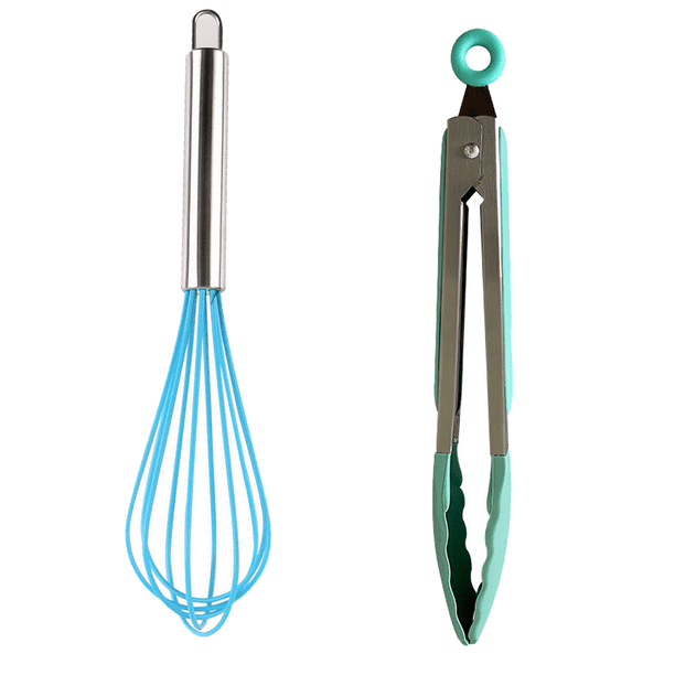 Juego de utensilios de cocina - Utensilios de cocina de silicona resistentes al calor - Juego de utensilios - 2 piezas de utensilios de cocina antiadherentes