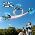 thumbnail image 4 of WonderStone Obstacle Avoidance RC Airplane, Foam Remote Control Jet with LED Lights & 2 Modular Batteries, 2.4GHz RC Helicopter Toy Plane Gift for Kids Ages 8–12，orange, 4 of 11