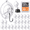 12PCS, variant on Suction Cup Hooks 10-Pack (4 Large, 4 Medium, 2 Small) – Heavy Duty Clear Adhesive Hooks for Windows, Shower, Tiles, Wall – Removable & Reusable Bathroom, Kitchen Organizer