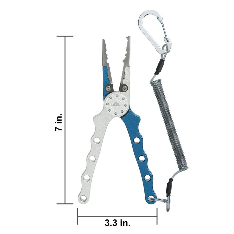 Ozark Trail 7-in Aluminum Fishing Pliers with Sheath and Lanyard, Model  FS707 