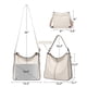 thumbnail image 4 of Set de bolsos BAVERGE para mujer, piel, 3 piezas con cartera y correa, 4 of 7