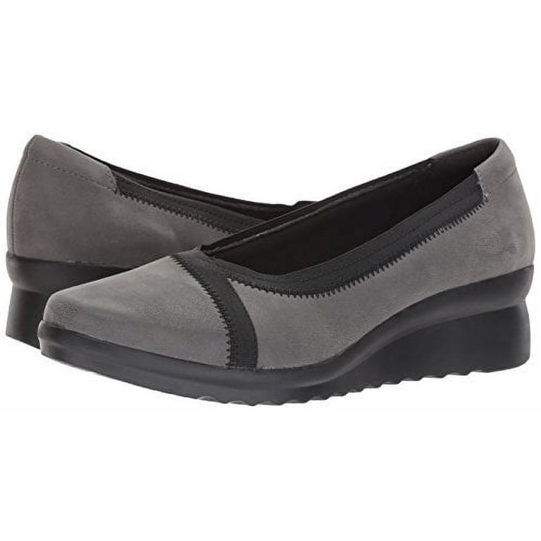Clarks nubuck on sale wedge