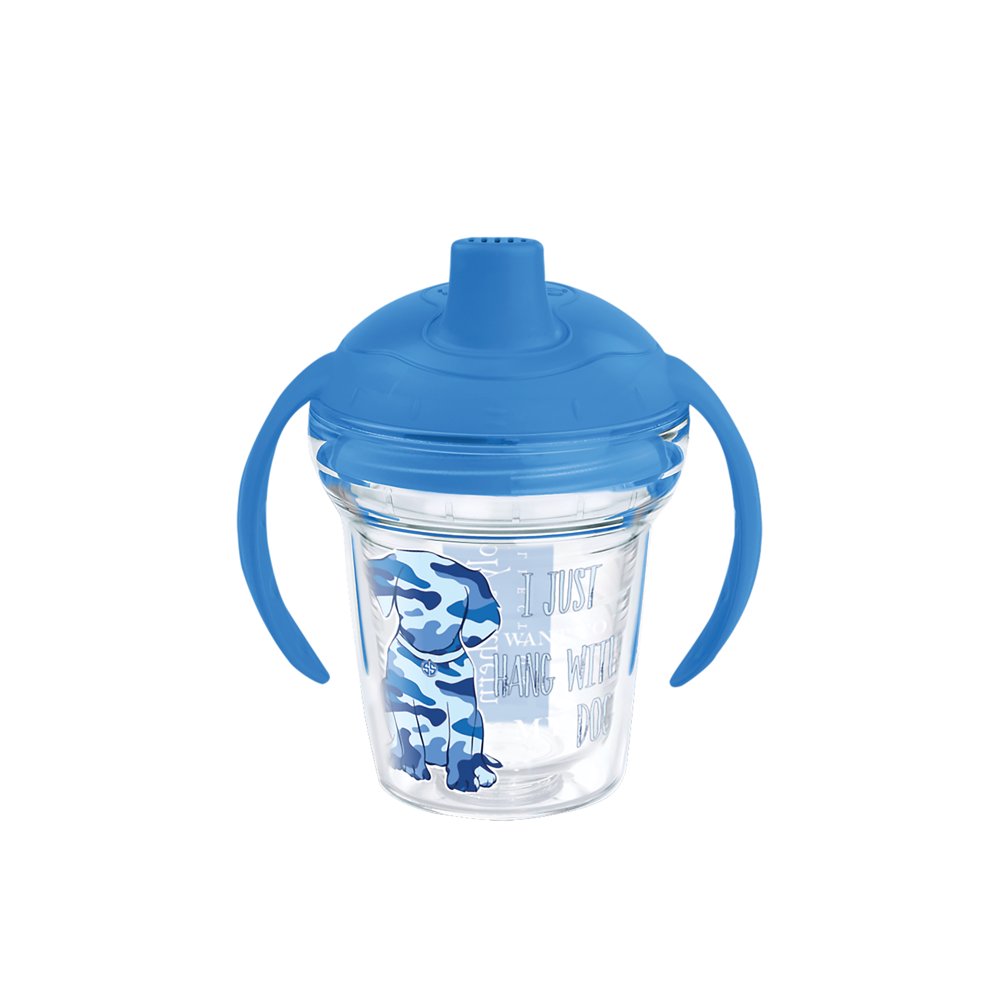 Simply Southern Hang With My Dog 6 oz Sippy Cup with blue lid Walmart