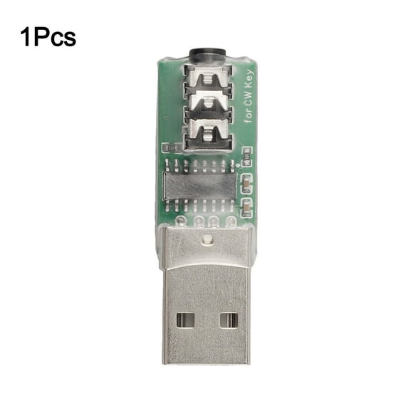 BTOER 1pc For-VBand Morse Trainer Electric Key Connector USB Key Connection Morse Code CW Trainer Mobile Phone Computer Code Connector