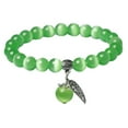 thumbnail image 1 of Pulsera de piedras preciosas naturales Hugo unisex Verde claro, 1 of 10
