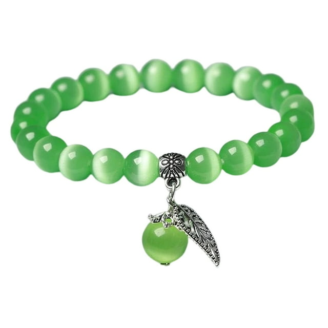 Pulsera de piedras preciosas naturales Hugo unisex Verde claro