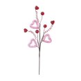 thumbnail image 1 of Decoraciones para San Valentín: Bayas rojas en forma de corazón, esquejes florales artificiales para el hogar, la oficina, la boda, el aniversario, la fiesta, ideas de regalos románticos., 1 of 8
