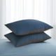 thumbnail image 1 of Juego de 2 Pillow Shams Tamaño Estándar 19x29in | Fundas de almohada de algodón suave y transpirable Cierre de envoltura Multicolor | Accesorio de ropa de cama decorativa duradera para sofá de, 1 of 6