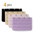 thumbnail image 2 of INSPIRE CHIC Women's 3 Rows 4 Hooks Bra Extenders Straps Extension Multi-Color-1 3 Rows 4 Hooks 4 Pcs, 2 of 5