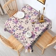 thumbnail image 2 of Pioneer Flower Floral Print Pattern Square Tablecloth,Waterproof Square Table Cover,Wipeable Spillproof Washable Table Cover for Home Kitchen Party Decor 60"x60"(152x152cm), 2 of 6