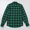 thumbnail image 5 of FYMNSI Christmas Matching Family Outfits Mommy and Me Green Plaid Dresses Father Son Button Down Shirts Xmas Photoshoot Set (Men L), 5 of 7