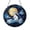 Acrylic 3.5 Inch, variant on Crescent Moon Cat Stained Glass Style Suncatcher Window Hanging, Cute Feline Starry Night Decorative Window Panel, Fantasy Sky Glass Style Art Decor, Whimsical Animal Theme Window Ornament