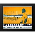 thumbnail image 2 of Metzger, Charles 18x15 Black Modern Framed Museum Art Print Titled - Strandbad Lindau, 2 of 5