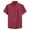 Red, variant on CHGBMOK Dress Shirts for Men Fashion Business Turndown Button Turndown Collar Pocket Short Sleeve Shirt Blouse L-6XL