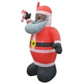 thumbnail image 3 of Jeco Géant Résistant aux Intempéries Polyester Gonflable LED Noël Gris Barbe Père Noël, 3 of 9