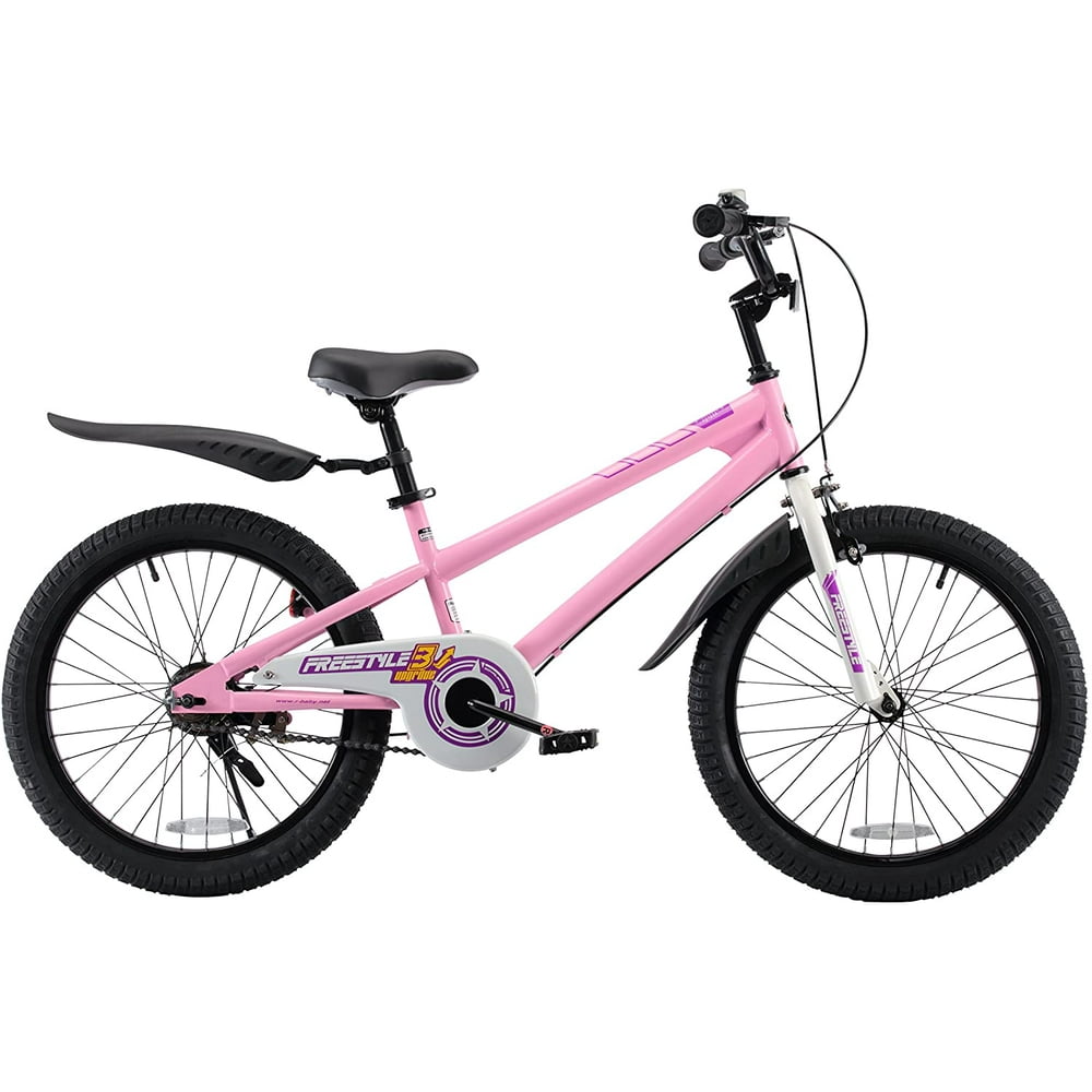 RoyalBaby Freestyle Kids Bike 20inch Girls and Boys Kids Bicycle Pink