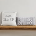thumbnail image 3 of Levtex Home - Santander Grey - Decorative Pillow (18 x 18in.) - Hello Sleep - White and Grey, 3 of 5