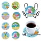 thumbnail image 1 of Juego de posavasos de bricolaje Planta 8pcs Pinturas de diamantes Kit de posavasos Kits de pinturas de diamantes, 1 of 8