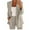 Beige, variant on Women Trousers Suit 2 Piece Lapels Business Long Sleeve Button Formal Office Attire Outfits Button Formal Suit Sets Professional Elegance Blue XXXL