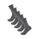 thumbnail image 1 of Calcetines Deportivos Informales De Trabajo Elásticos De Algodón Alto Para Hombre, 5 Pares Gris oscuro M, 1 of 6