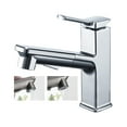 thumbnail image 2 of Amdohai Pull Out Kitchen Faucets With 2 Spray Modes Single-Handle 35 Inch Pull Down Bathroom Sink Sprayer Faucet Ceramic Valve Adjustable Hot & Cold Water Water Tap, 2 of 8
