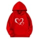 thumbnail image 3 of Sudaderas con capucha para niños y niñas, sudaderas casuales de manga larga, lindas sudaderas de gran tamaño con bolsillo de polar, chaquetas para niñas, 3 of 4