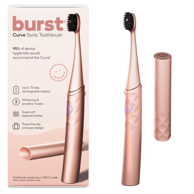 Cepillo de dientes eléctrico Burst Curve Sonic para adultos Rose Gold