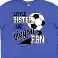 thumbnail image 4 of Inktastic Little Sister and Biggest Fan Soccer Player Youth T-Shirt, 4 of 5