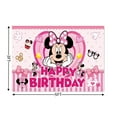 thumbnail image 3 of Minnie Birthday Party Banner,5 x 3ft Elsa Photography Background Vinyl Wall Decorations Supplies for Kids Boys Toddlers, 3 of 3