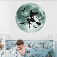 thumbnail image 6 of WKSCLPAI Luminous Halloween Witch Wall Sticker,Glow in the Dark Pvc Decal,Festive Moon And Witch Decor,Perfect for Home,Indoor And Outdoor Decoration, 6 of 7