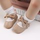 thumbnail image 5 of Zapatos Mary Jane para bebés, zapatos planos antideslizantes, suela de goma suave, primeros pasos para niños pequeños, zapatos de vestir de princesa, color albaricoque, la longitud interior es de 12 JAMW Sencillez, 5 of 5