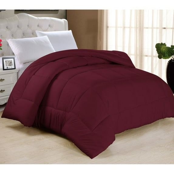 Copper Grove Tithonia All-season Down Alternative Comforter Burgundy Queen