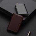 thumbnail image 3 of PU Leather Credit Card Holder Visiting Business Card Case Wallet with Magne, 3 of 8