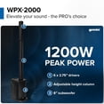 thumbnail image 2 of Sistema PA Gemini WPX-2000, matriz de línea alimentada con subwoofer de 300 W, 2 of 7